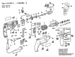 Bosch 0 603 167 003 Csb 500-2 Combi 1-Sp.Impact Drill E 220 V / Eu Spare Parts